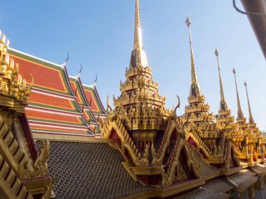 Bangkok Tayland 'daki Loha Prasat Wat Ratchanatda Tapınağı.