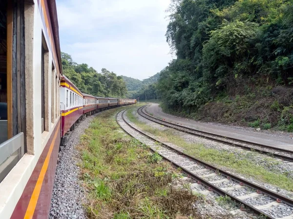 Nakhon Ratchasima Thailand Thailand Dezember 2018Thailändischer Zug Fährt Auf Thailand — Stockfoto