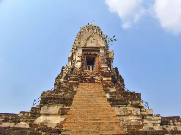 Wat Ratchaburana Est Temple Parc Historique Phra Nakhon Ayutthaya Pagode — Photo