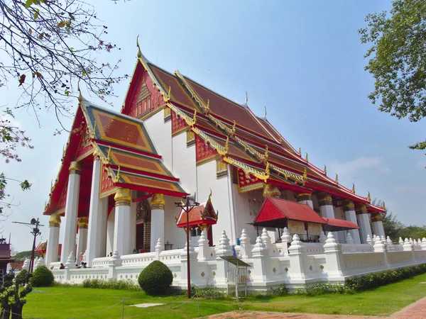 Wihan Phra Mongkhon Bophit Ayutthaya Das Gut Restauriert Wurde Inneren — Stockfoto