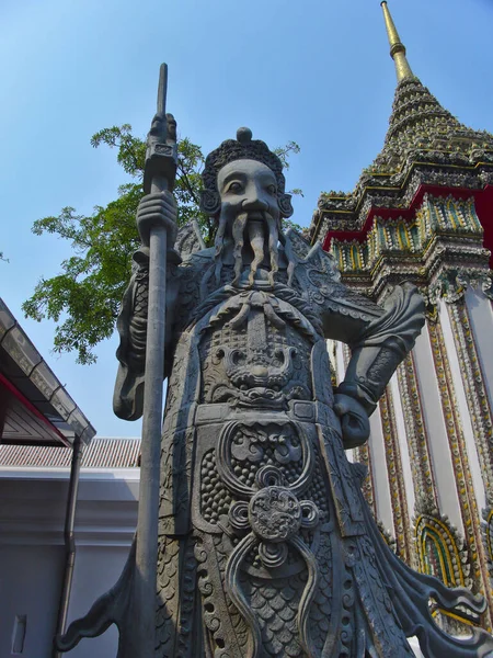 Estatua Piedra Wat Phra Chetuphon Wat Pho Tailandia —  Fotos de Stock