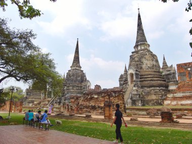 AYTTHAYA THAILAND-01 Mart 2019Wat Phra Sri Santhe Temple 