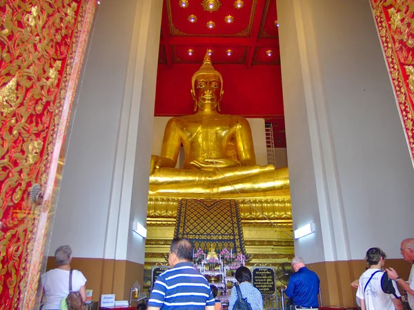 Ayutthaya Tailandia Febrero 2019Wihan Phra Mongkhon Bophit Ayutthaya Que Sido — Foto de Stock