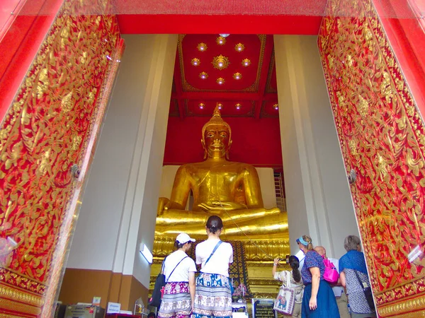 Ayutthaya Tailandia Febrero 2019Wihan Phra Mongkhon Bophit Ayutthaya Que Sido — Foto de Stock