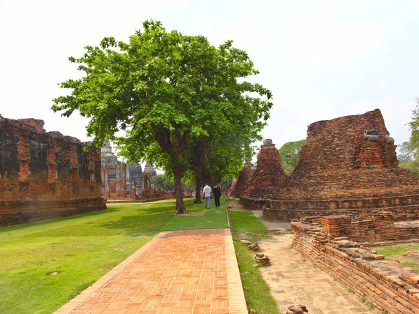 Ayutthaya Thailand März 2019Wat Phra Sri Sanphet Tempel Der Heilige — Stockfoto