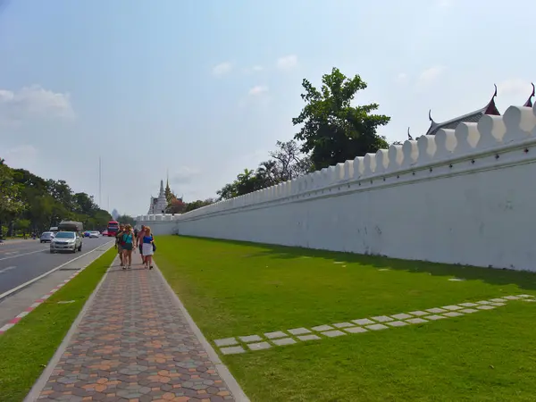 Wat Phra Kaew Temple Emerald Buddhabangkok Thailand Február 2019Thaiföldi Nevezetesség — Stock Fotó