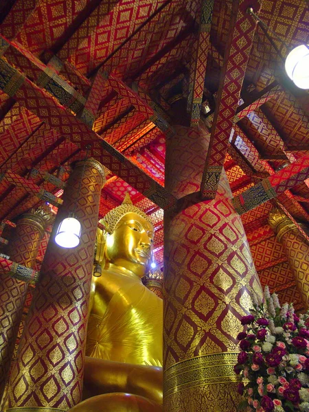 Wat Phanan Choeng Templom Ayutthaya Thailand Március 2019Buddha Szobor Phanan — Stock Fotó