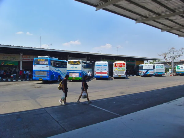 Nakhon Ratchasima Thailand März 2019Nakhon Ratchasima Bus Terminal Auf Nakhon — Stockfoto