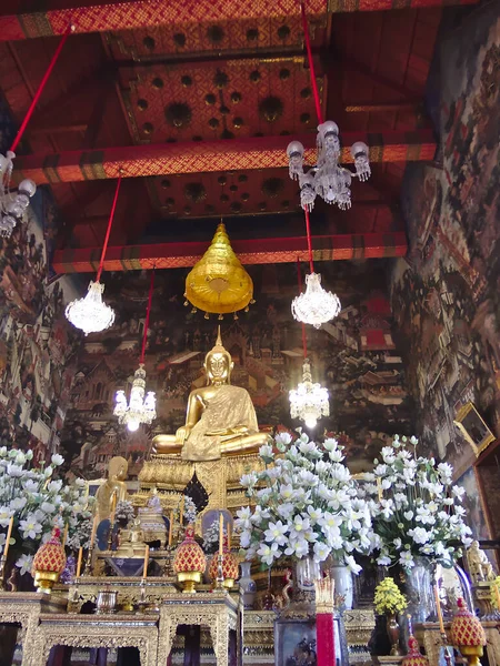 Bangkok Tailandia Abril 2019 Estatua Buda Dharmitrathat Dilok Encuentra Templo —  Fotos de Stock