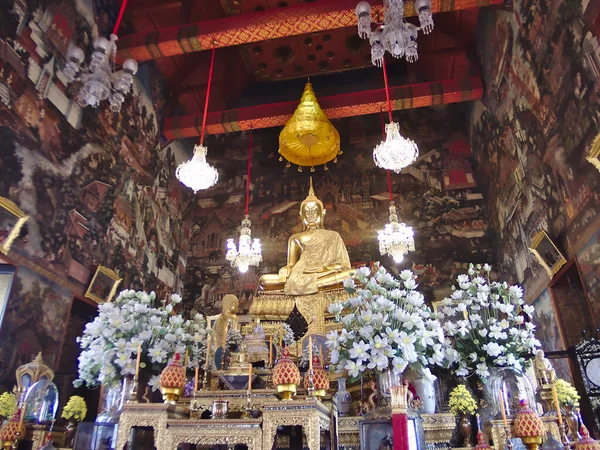 Bangkok Thailand April 2019 Buddha Statue Dharmitrathat Dilok Temple Wat — Stock Photo, Image