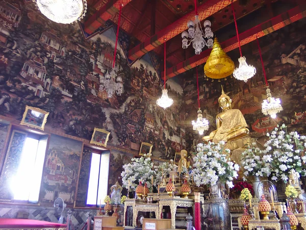 Bangkok Tailandia Abril 2019 Estatua Buda Dharmitrathat Dilok Encuentra Templo — Foto de Stock