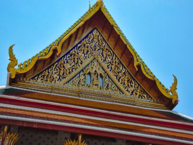 BANGKOK THAILAND-08 Nisan 2019Wat Arun Ratchawararam Ratchawarhawihan Ayutthaya Krallığı zamanından beri Wat Arun bölgesinde bir Budist tapınağı bulunmaktaydı..