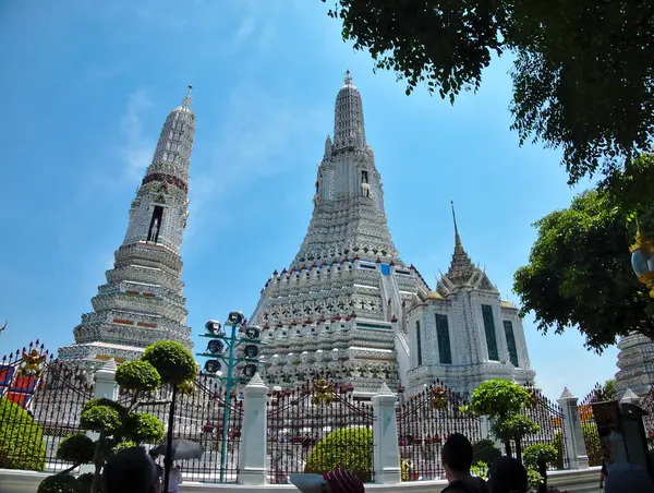 Bangkok Thailand April 2019Wat Arun Ratchawararam Ratchawaramahawihan Buddhist Temple Had — Stock Photo, Image