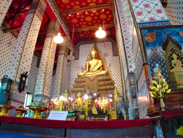 Bangkok Thaïlande Avril 2019Statue Bouddha Bouddha Chumphuut Maha Manlakana Aitiyanupopit — Photo