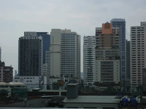 Bangkok Thailand May 2019Landscape Central Bangkok Asoke Area Phrom Phong — стокове фото