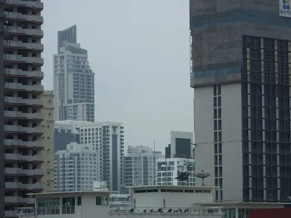 Bangkok Thailand Maj 2019Landskap Centrala Bangkok Asoke Området Och Phrom — Stockfoto