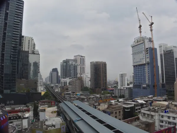 Bangkok Thailand Mai 2019Paisagem Área Central Bangkok Asoke Phrom Phong — Fotografia de Stock