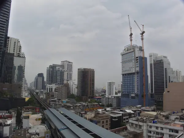 Bangkok Thailand May 2019Landscape Central Bangkok Asoke Area Phrom Phong — Stock Photo, Image