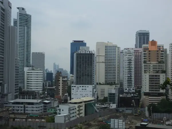 Bangkok Tailandia Mayo 2019Paisaje Del Centro Bangkok Asoke Phrom Phong — Foto de Stock