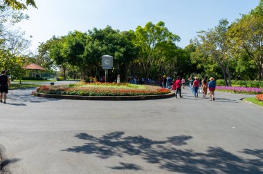 BANGKOK THAILAND-30 Aralık 2019Suan Luang Rama IX, Bangkok Prawet Bölgesi 'nde bir halk parkı olarak da bilinir. 500 rai (80 ha 200 dönüm) büyüklüğünde bir alan..