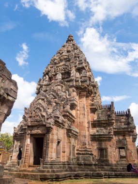 Phanom Rung Tarihi Parkis Kalesi Rock eski Mimarlık bin yıl önce Buriram Eyaleti Tayland 'da