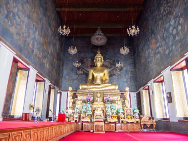 Loha Prasat Wat Ratchanatda Tapınağı BANGKOK THAILAND-13 Aralık 2018 1846 'da Kral 1. Eski meyve bahçesi yaklaşık 25 Rai.on BANGKOK THAILAND-13 Aralık 2018.