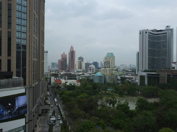 Bangkok Thailand Mai 2019Paisagem Área Central Bangkok Asoke Phrom Phong — Fotografia de Stock