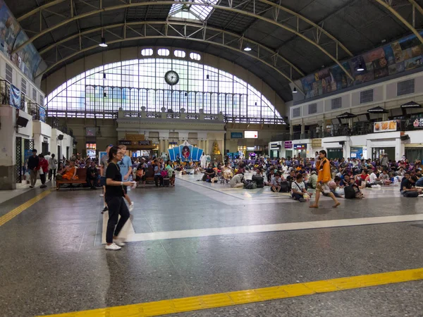 Hua Lamphong Dworzec Kolejowy Bangkokthailand Wrzesień 2018 Główny Dworzec Kolejowy — Zdjęcie stockowe