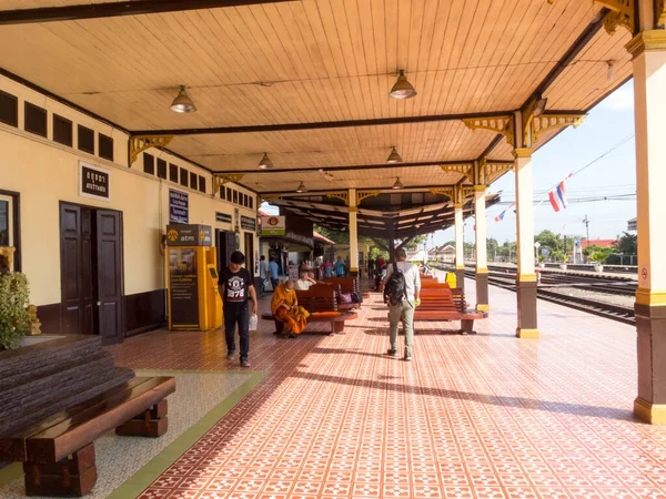 Ayutthaya Tren Stasyonu Ayutthaya Tayland Ekim 2018 Ayutthaya Tren Stasyonu — Stok fotoğraf