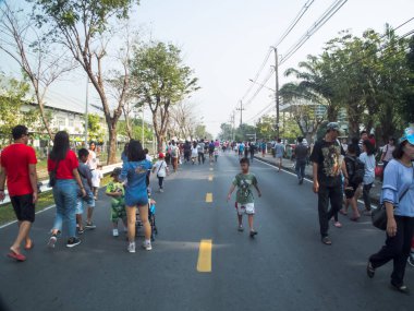 Tayland bayrağı rüzgarda dalgalandı..
