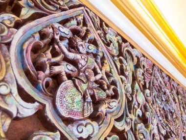 Altın Dağ (phu khao) BANGKOK THAILAND-28 NOVEMBER 2018 Tepedeki küçük pagoda inşaatı Kral Rama V. döneminde başladı..