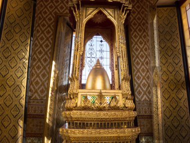 Loha Prasat Wat Ratchanatda Tapınağı BANGKOK THAILAND-13 Aralık 2018 1846 'da Kral 1. Eski meyve bahçesi yaklaşık 25 Rai.on BANGKOK THAILAND-13 Aralık 2018.
