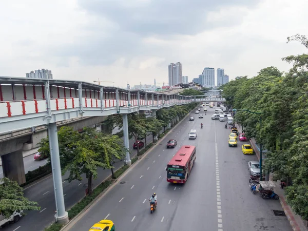 Phaholyothin Road Bangkok Tajlandia Październik 2018Phaholyothin Road Przed Chatuchak Park — Zdjęcie stockowe