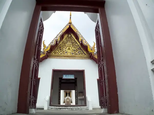 Wat Saket Ratcha Wora Maha Wihan Bangkok Thailand Templo Wat — Fotografia de Stock