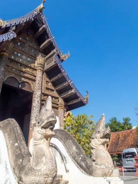 CHIANG MAI THAILAND-11 HAZİRAN 2020 Prasat TempleChiang Mai Wat Tapotharam 'ın yazıtlarına göre Wat Prasat M.Ö. 2035' te Lanna Krallığı zamanından beri var..
