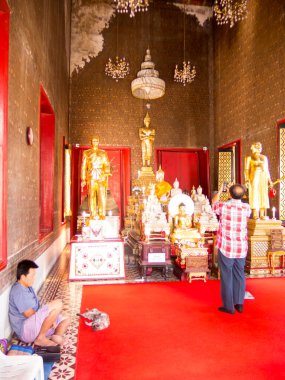 Loha Prasat Wat Ratchanatda Tapınağı BANGKOK THAILAND-13 Aralık 2018 1846 'da Kral 1. Eski meyve bahçesi yaklaşık 25 Rai.on BANGKOK THAILAND-13 Aralık 2018.