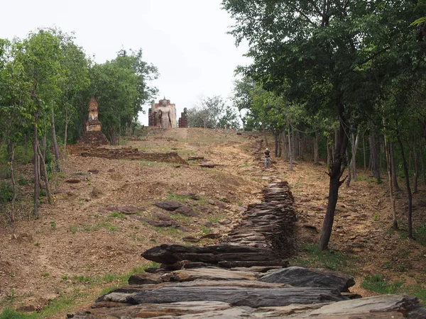 Sukhothai Tailandia Agosto 2019Wat Mahathat Templo Provincia Sukhothai Templo Zona — Foto de Stock