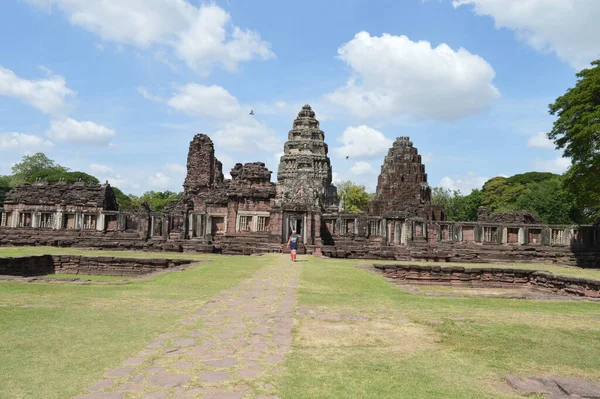 Parcul Istoric Phimai Phimai Construit Conformitate Arta Tradițională Lui Khmer — Fotografie, imagine de stoc