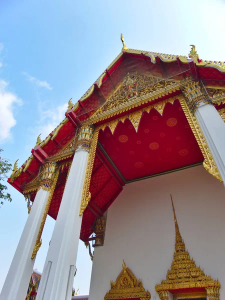 Wat Phra Chetuphon Wat Pho Está Localizado Atrás Esplêndido Templo — Fotografia de Stock