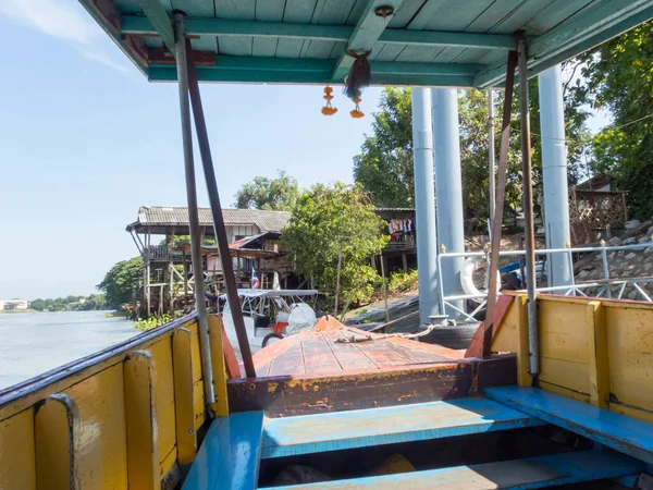 Båtar Som Används Över Floden Thailand — Stockfoto