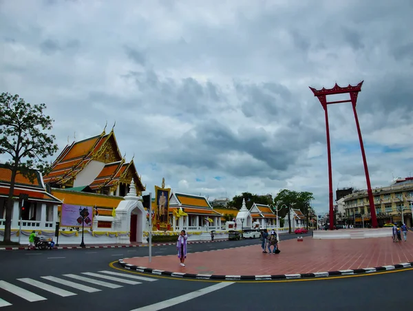 Balançoire Géante Sao Chingcha Bangkok Thaïlande Bangkok Thaïlande Juillet 2019La — Photo