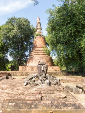 Wat Chaiyaphum AyutthayaThailand-18 Ekim 2018 Ayutthaya Ayutthaya Tayland - 18 Ekim 2018.