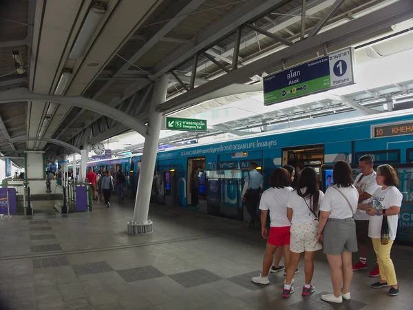 Bangkok Thailand Maj 2019Bts Asoke Station Bangkok Thailand Maj 2019 — Stockfoto