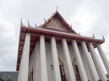 Wat Saket Ratcha Wora Maha Wihan Bangkok Tayland. Wat Sa Ket tapınağı Ayutthaya döneminde antik bir tapınaktır..