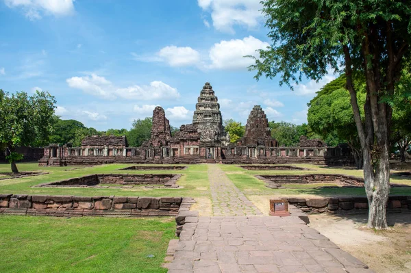 Parcul Istoric Phimai Phimai Construit Conformitate Arta Tradițională Lui Khmer — Fotografie, imagine de stoc
