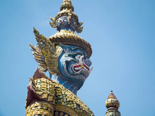 Guardián Del Demonio Wat Phra Kaew Bangkok Tailandia —  Fotos de Stock