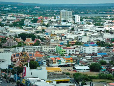 NAKHON RATCHASIMA ŞEHRİ THAILAND-09 AĞUSTOS 2019 Nakhon RatchamaNakhon Ratchasima Eyaleti sık sık Korat 'ın Tayland' ın kuzeydoğu kesiminde bir il olduğunu yazar..