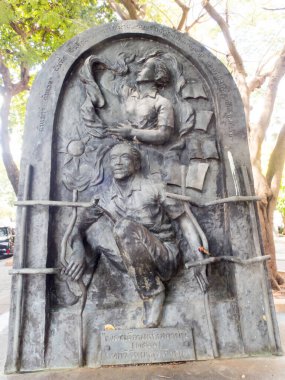 Thammasat Üniversitesi (Tha Prachan) BANGKOK THAILAND-30 Ekim 2018 1932 tarihli iktidar değişikliği ve 1971 1976 ve 1992 yıllarındaki Tayland siyasi ayaklanmaları anısına.