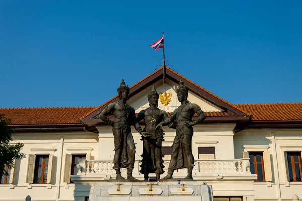 Chiang Mai Thailand Gennaio 2020Il Monumento Magi Monumento Creatori Wiang — Foto Stock