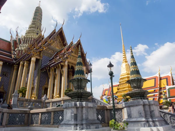 Wat Phra Kaew Emerald Buddhabangkok Thailand Octo2018 Landmark Thailand Котором — стоковое фото